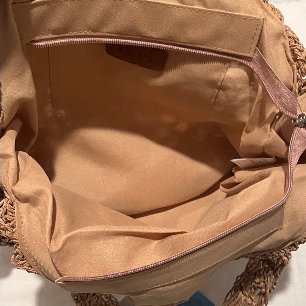 Woven Tan Handbag - Picture 4 of 4